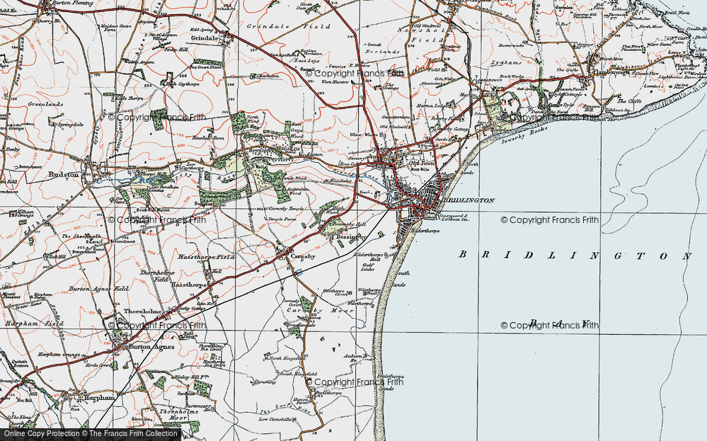 Old Map of West Hill, 1924 in 1924