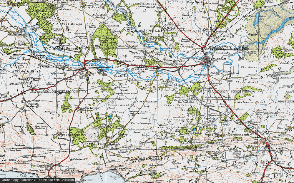 Old Map of West Holme, 1919 in 1919