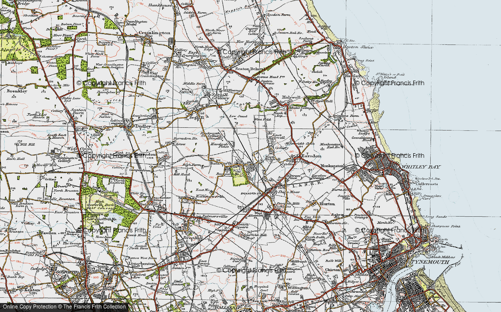 Old Map of West Holywell, 1925 in 1925