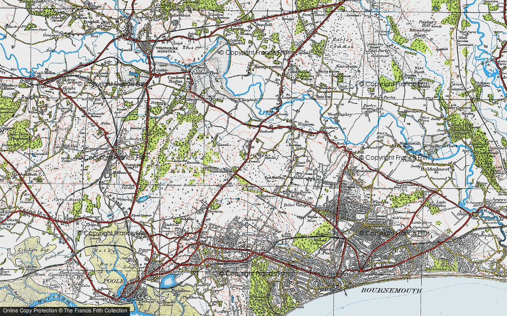 Old Map of West Howe, 1919 in 1919