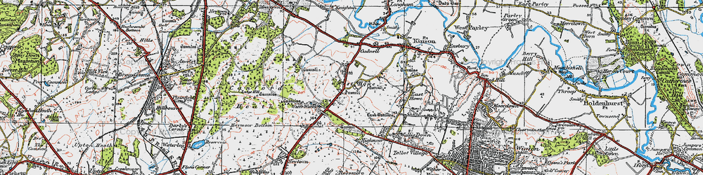 Old map of West Howe in 1919