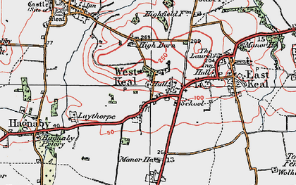 Old map of West Keal in 1923