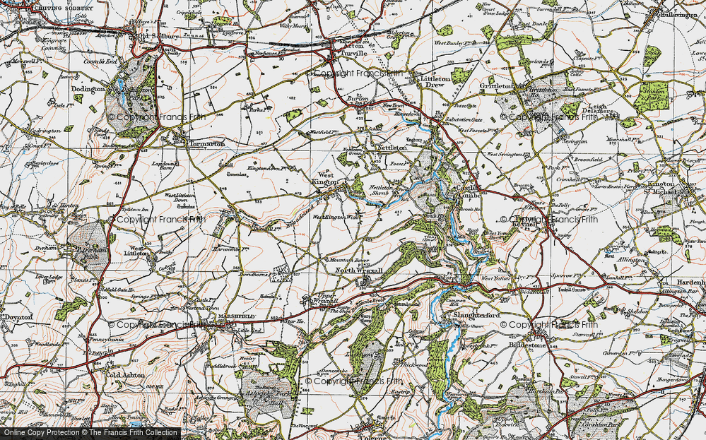 Old Map of West Kington Wick, 1919 in 1919