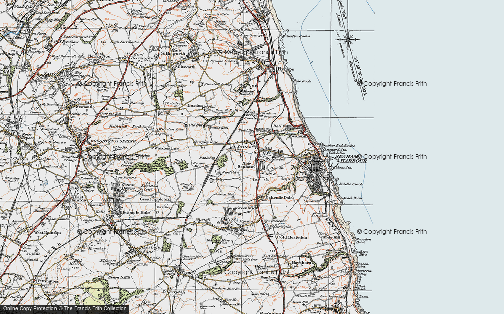 Old Map of West Lea, 1925 in 1925