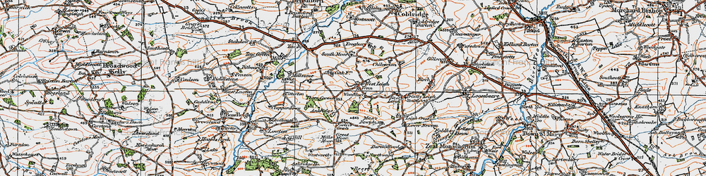 Old map of Ankridge in 1919