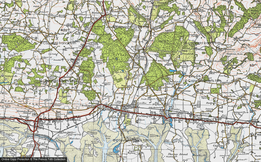 Old Map of West Leigh, 1919 in 1919