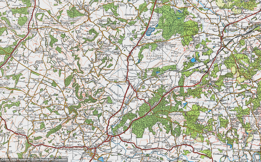 Old Map of West Liss, 1919 in 1919