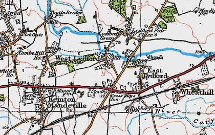 Old map of West Lydford in 1919