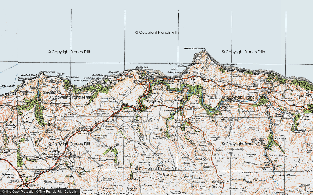 Old Map of West Lyn, 1919 in 1919