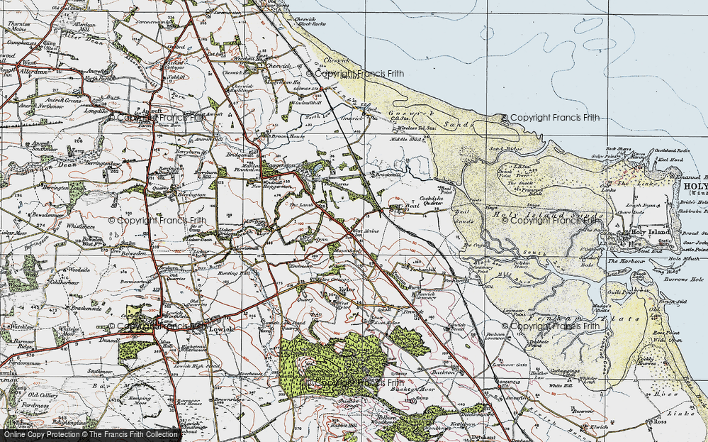 Old Map of West Mains, 1926 in 1926