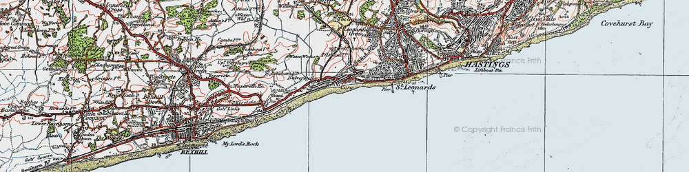 Old map of West Marina in 1921