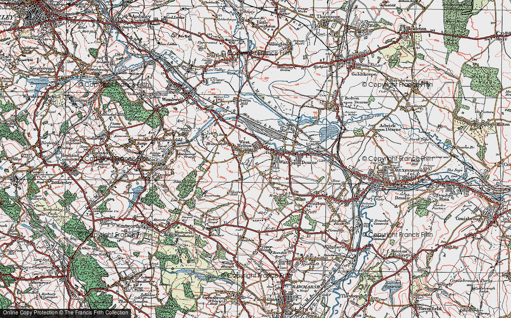 Old Map of West Melton, 1924 in 1924