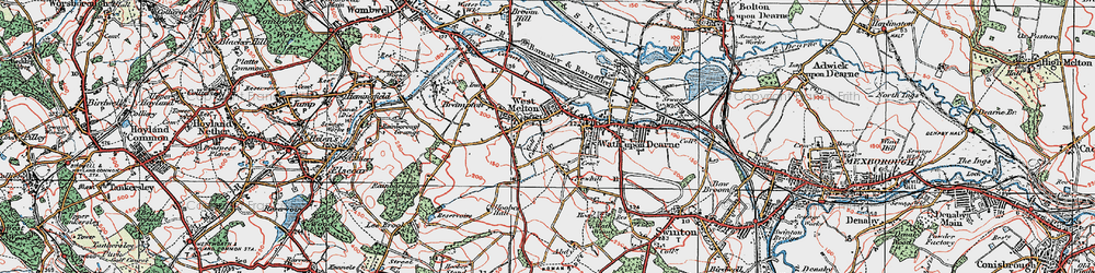 Old map of West Melton in 1924