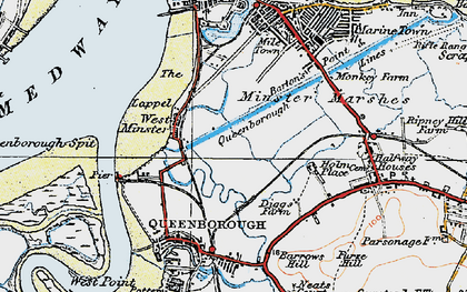 Old map of Lappel, The in 1921