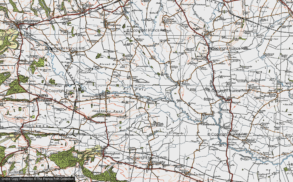 Old Map of West Ness, 1925 in 1925