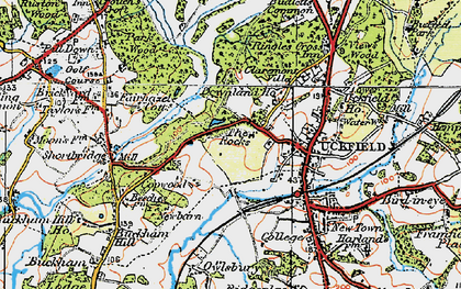 Old map of West Park in 1920