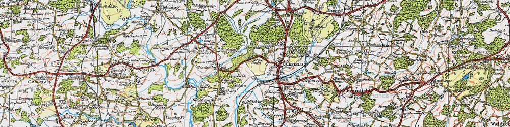 Old map of West Park in 1920
