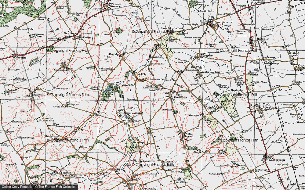 Old Map of West Ravendale, 1923 in 1923