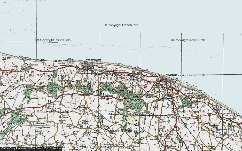 Old Map of West Runton, 1922 in 1922