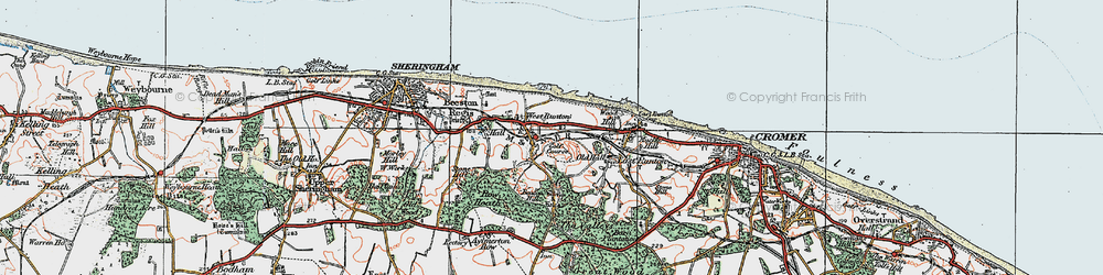 Old map of West Runton in 1922