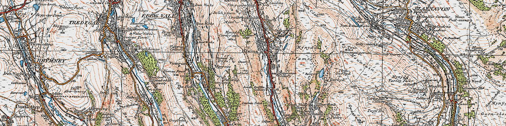 Old map of West Side in 1919