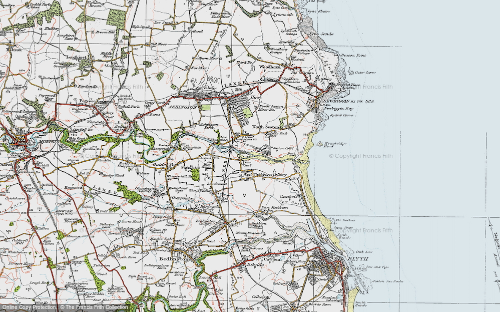 Old Map of West Sleekburn, 1925 in 1925