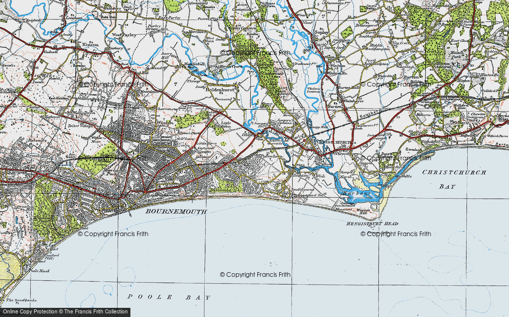 Old Map of West Southbourne, 1919 in 1919