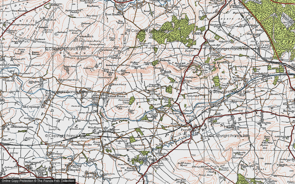 Old Map of West Stowell, 1919 in 1919
