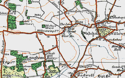 Old map of West Street in 1920