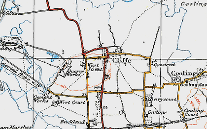 Old map of West Street in 1921