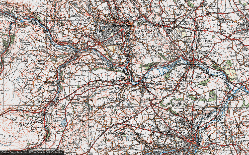 Old Map of West Vale, 1925 in 1925