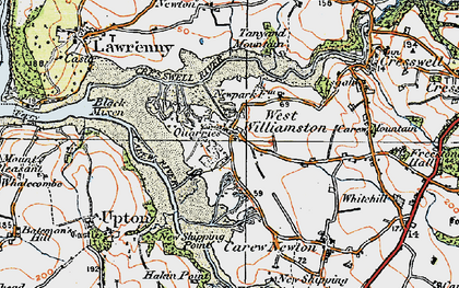 Old map of West Williamston in 1922