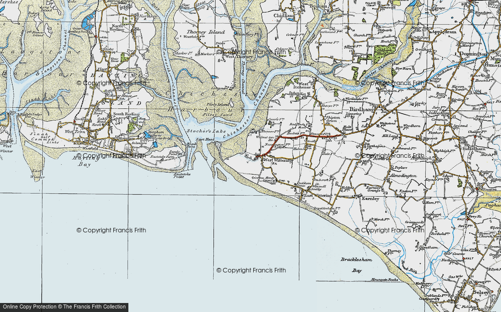 Old Map of West Wittering, 1919 in 1919