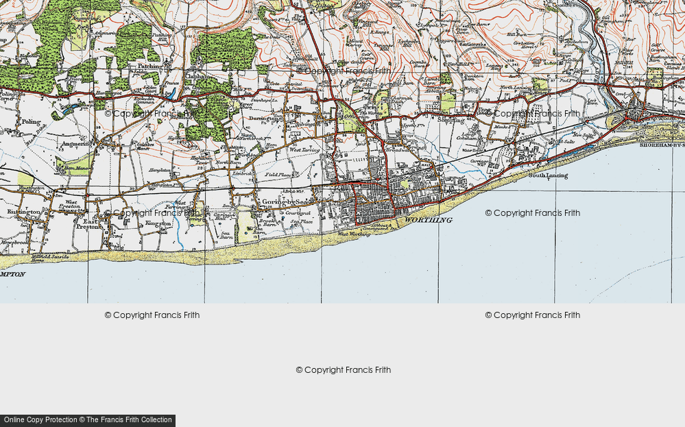 Old Map of West Worthing, 1920 in 1920
