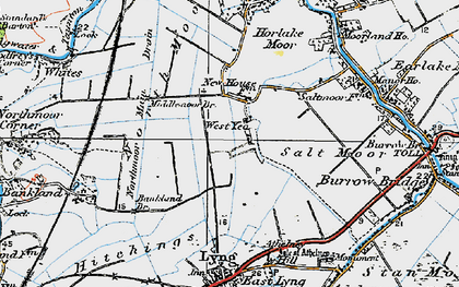 Old map of West Yeo in 1919
