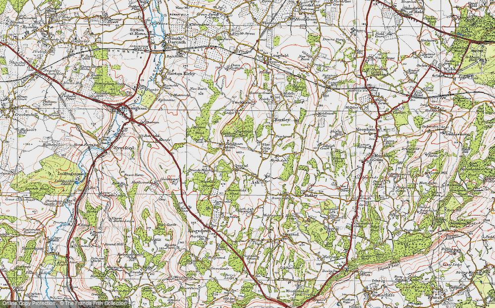 Old Map of West Yoke, 1920 in 1920