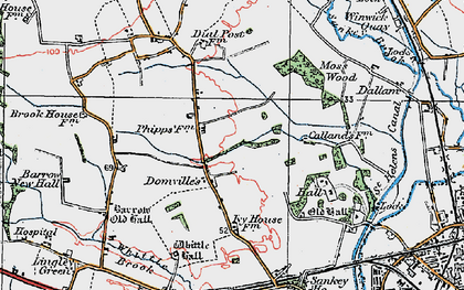 Old map of Westbrook in 1923