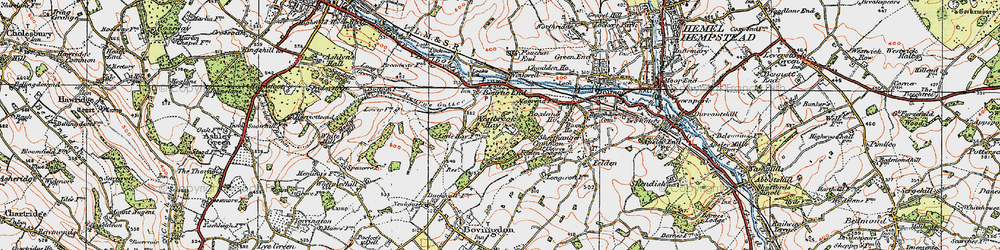 Old map of Westbrook Hay in 1920