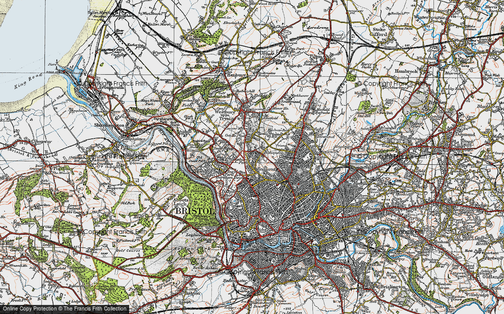 Old Map of Westbury Park, 1919 in 1919