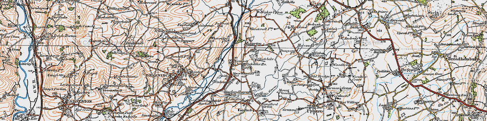 Old map of Bolealler Ho in 1919