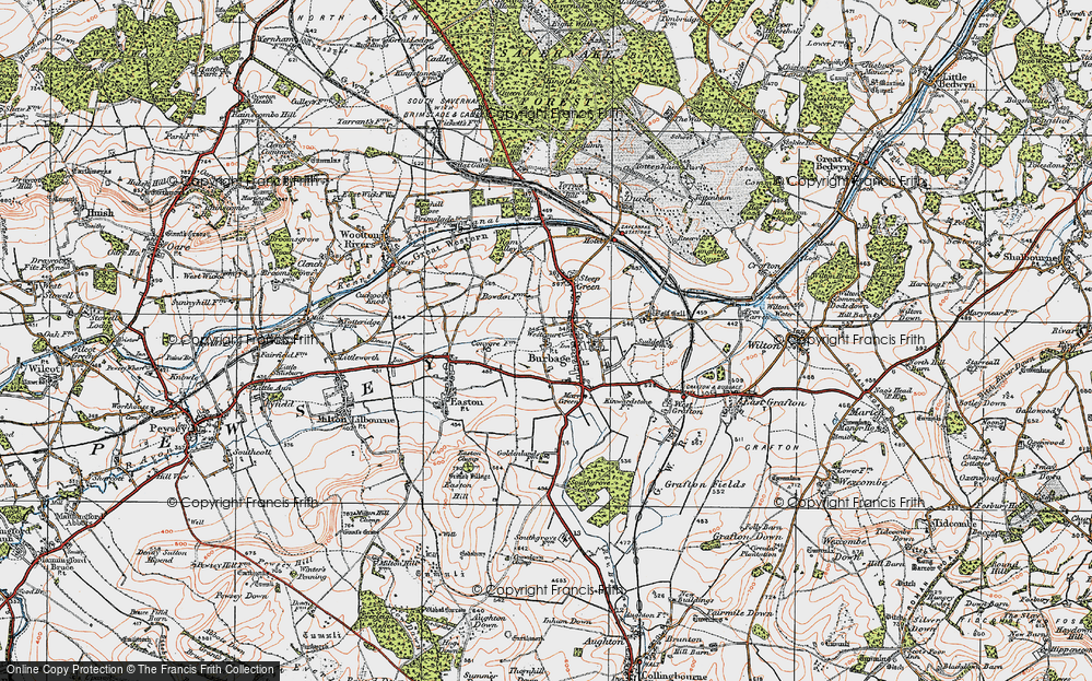Old Map of Westcourt, 1919 in 1919