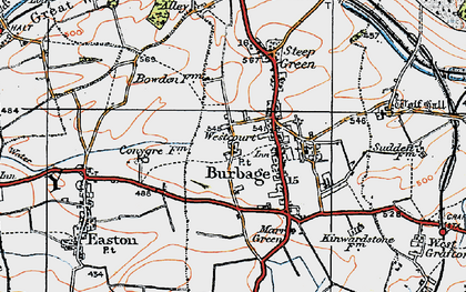 Old map of Westcourt in 1919