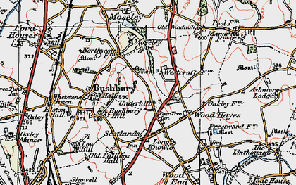Old map of Westcroft in 1921