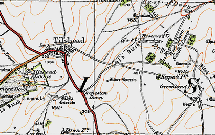 Old map of Westdown Camp in 1919