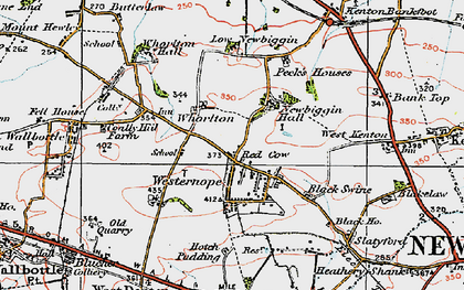 Old map of Westerhope in 1925