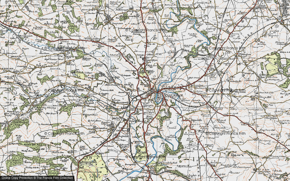 Old Map of Western Hill, 1925 in 1925