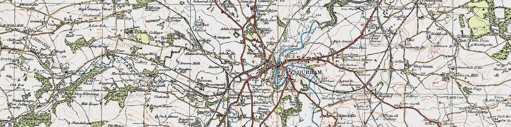 Old map of Western Hill in 1925