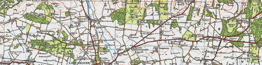 Old map of Westerton in 1919