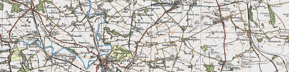 Old map of Westerton in 1925