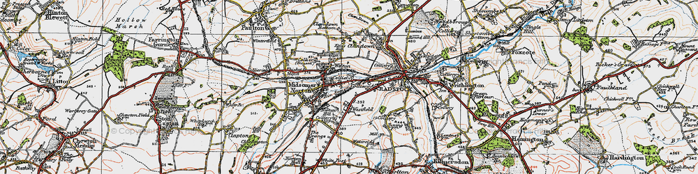 Old map of Westfield in 1919